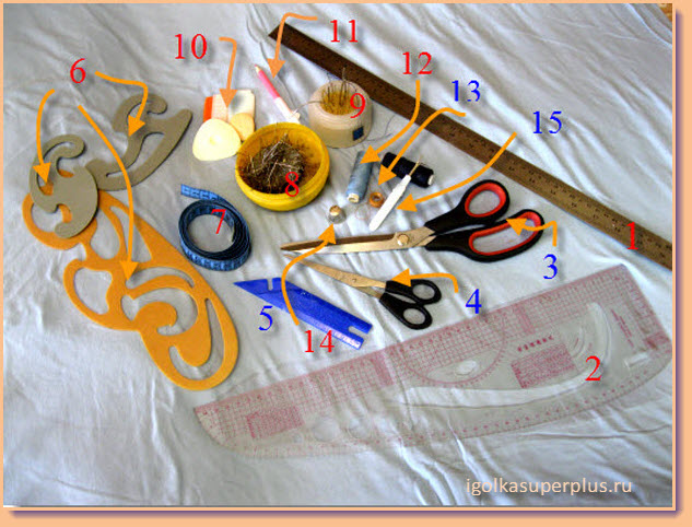 Инструменты и приспособления для шитья